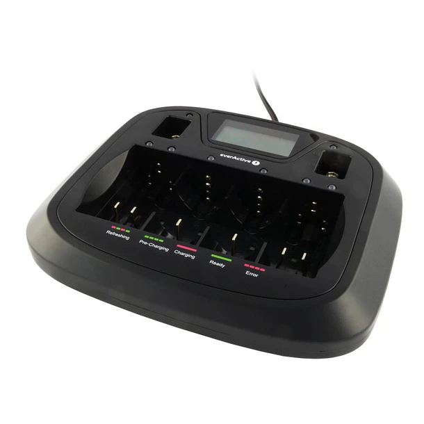 Carregador de Pilhas com Display LCD Ni-MH / Ni-Cd (AA, AAA, C, D e 9V) - everActive NC-900U 3
