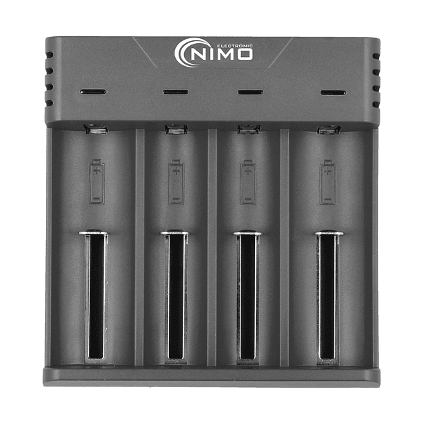 Carregador de Pilhas 4 Canais c/ USB 5V 1A - NIMO 3