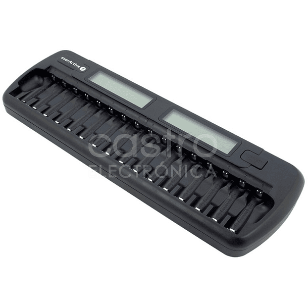 Carregador de 1/16 Pilhas com Display LCD (AA e AAA) - everActive 3