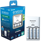 Carregador BQ-CC51C + 4 Pilhas Recarregáveis AA 2000mAh BK-3MCDE eneloop - PANASONIC K-KJ51MCD40E 1