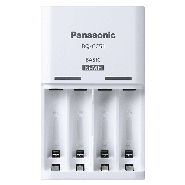 Carregador BQ-CC51C + 4 Pilhas Recarregáveis AA 2000mAh BK-3MCDE eneloop - PANASONIC K-KJ51MCD40E 2