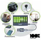 Carregador de Pilhas USB (AA/AAA) c/ Oferta 8 Pilhas Recarregáveis AA/AAA - PEAK POWER 4