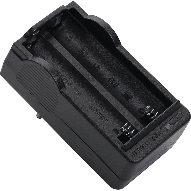 Carregador de 2x Pilhas Lítio 18650 1