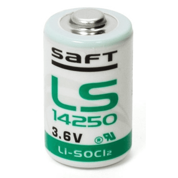 Pilha Litio Li-SOCl2 1/2AA 3,6V 1200mAh - SAFT 