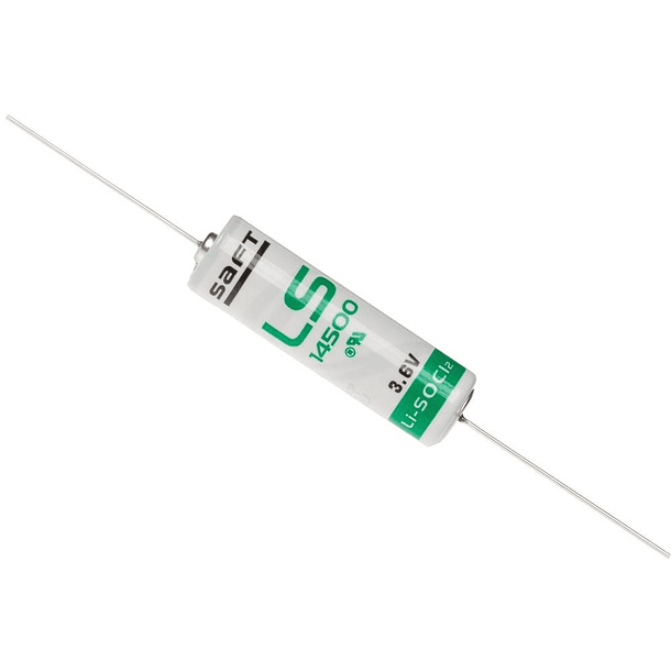 Pilha Litio Li-SOCl2 AA 3,6V 2600mAh c/ Arames (LS14500CNA) - SAFT 