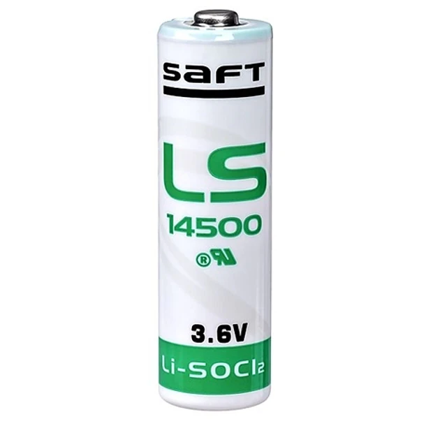 Pilha Litio Li-SOCl2 AA 3,6V 2600mAh (LS14500) - SAFT 