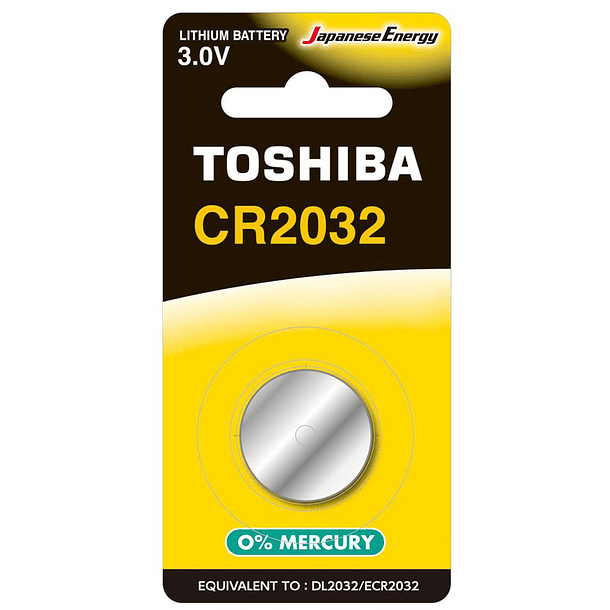 Pilha Lithium Cr2032 - Bl1 3V - TOSHIBA 