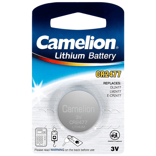 Pilha Lithium CR2477 3V - CAMELION 
