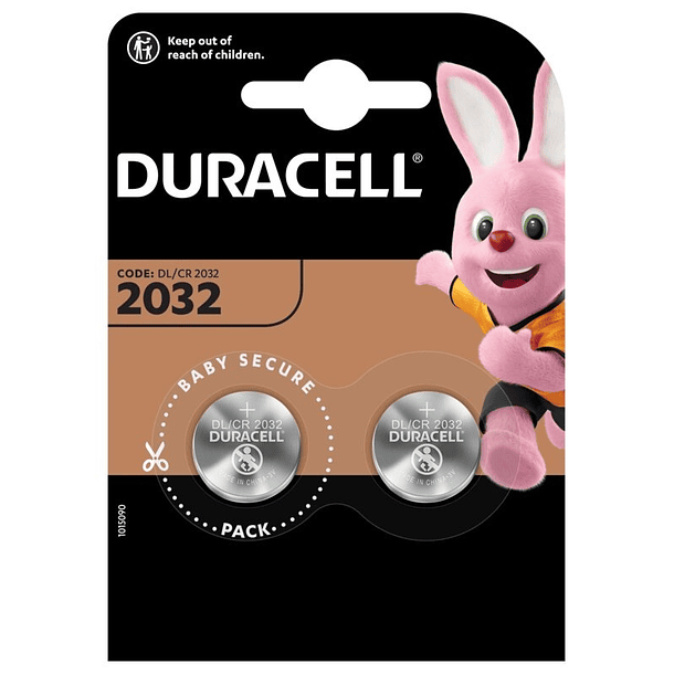 Blister 2x Pilhas Lithium 3V CR2032 - DURACELL 