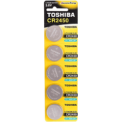 Pilha de Lithium 3V CR2450 - TOSHIBA