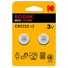 Blister 2x Pilhas Lithium CR1220 3V - KODAK