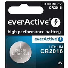 Pilha Lithium 3V CR2016 - everActive