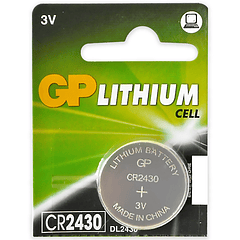 Pilha Lithium 3V CR2430 - GP