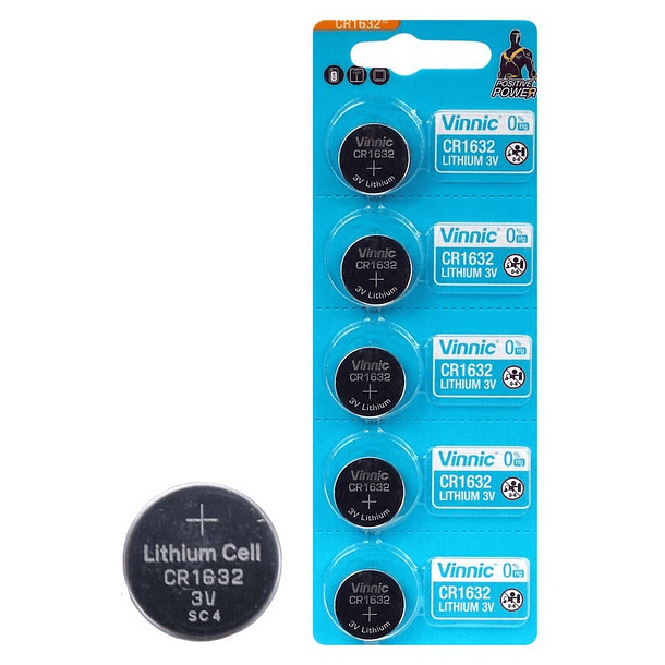 Pilha Litio 3V CR1632 - VINNIC 
