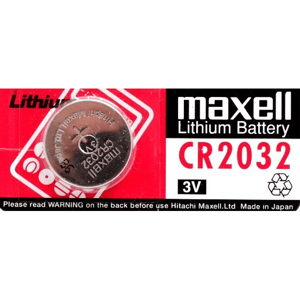 Pilha Lithium 3V CR2032 - MAXELL 