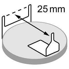 Pilha Lithium Horizontal p/ C.I. 3V CR2477