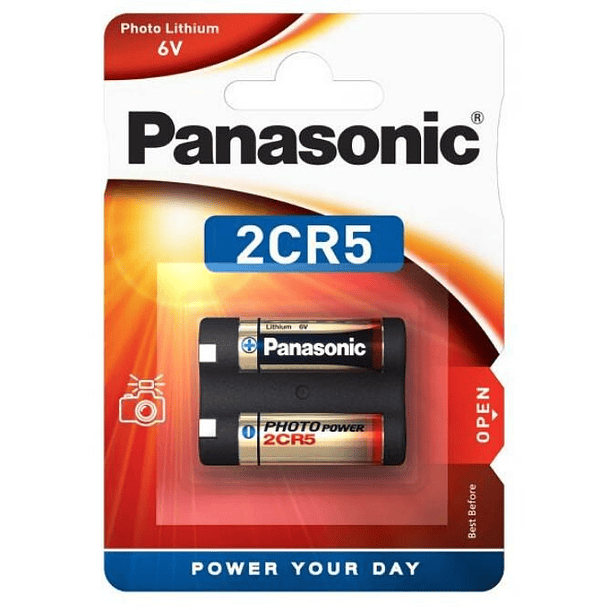 Pilha Lithium 2CR5 6V 1550mAh - PANASONIC 