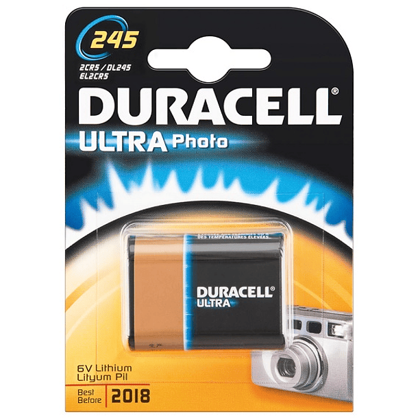 Pilha Lithium 2CR5M 6V - Duracell 1
