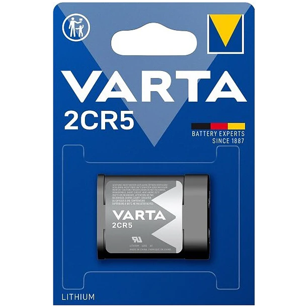 Pilha de Litio 2CR5 6V - VARTA 