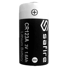 Pilha Lithium CR123A 3V 1600mAh - SAFIRE
