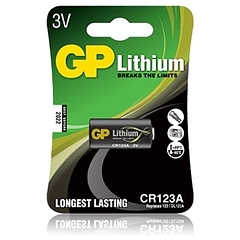 Pilha Lithium CR123A 3V - GP