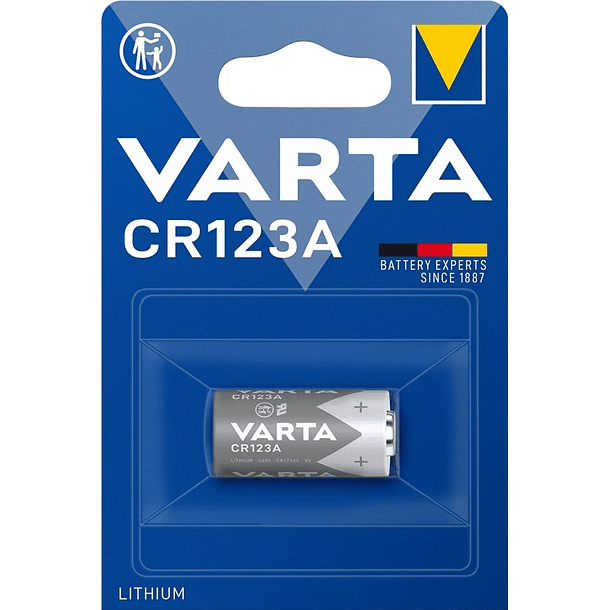 Pilha CR123A 3V - VARTA 1