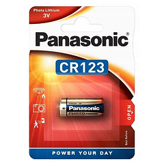 Pilha Lithium CR123A 3V - PANASONIC