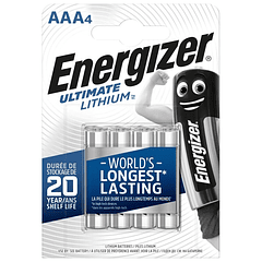 Blister 4x Pilhas Lithium Ultimate AAA R03 1,5V - ENERGIZER