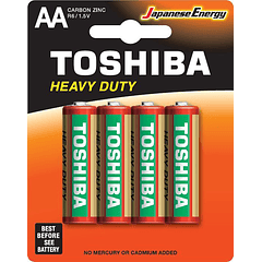 Pilha R6 Zinco AA 1.5V - TOSHIBA