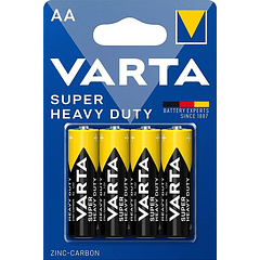 Blister 4 Pilhas AA / R6 1,5V - VARTA SUPER HEAVY DUTY 2006