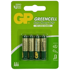 Blister 4 Pilhas GREENCELL R03 AAA - GP
