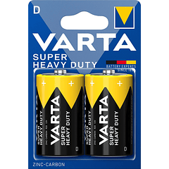 Blister 2 Pilhas D / R20 1,5V - VARTA SUPERLIFE (2020)