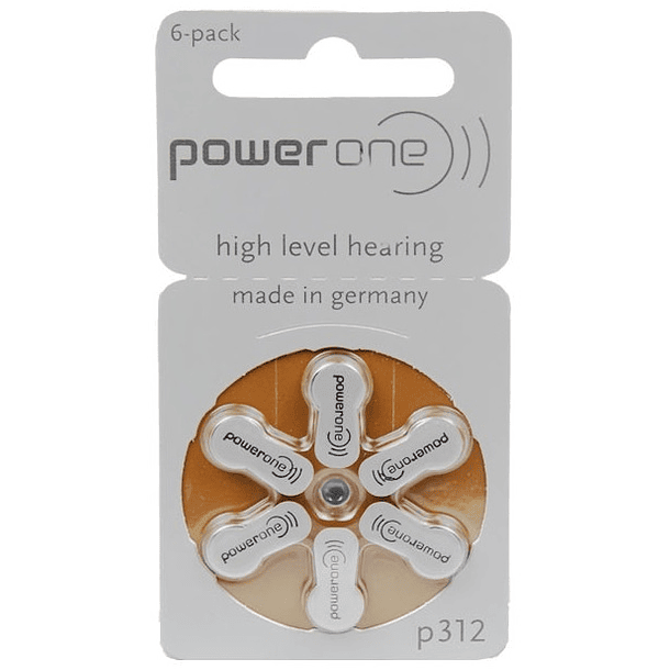 Pack 6x Pilhas p/ Aparelhos Auditivos - PR312/PR41/AZA312 - VARTA 