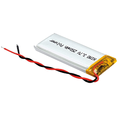 Bateria 3,7V 250mAh Li-Pol - 18 x 42 x 4 mm