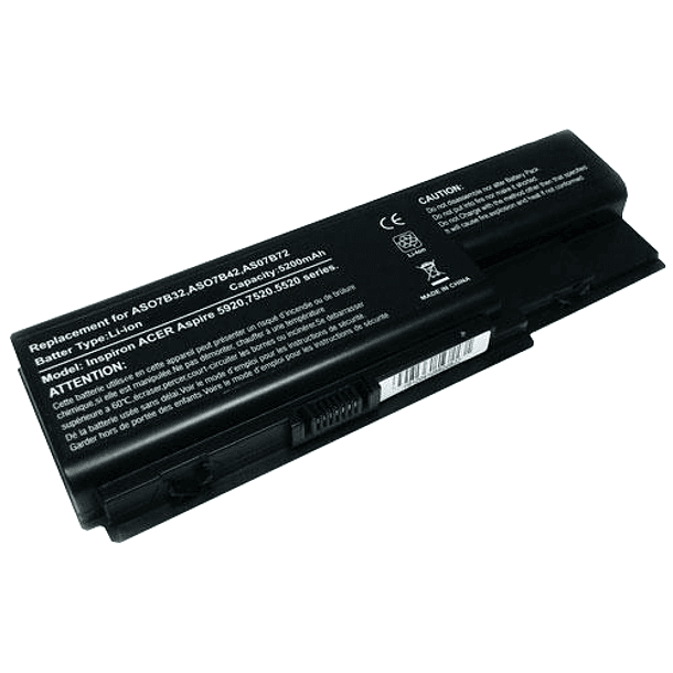 Bateria p/ Portátil Compatível Acer Aspire 5200mAh 14.8V SERIES 5220G 5310 5315 5520 5710 