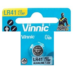 Pilha V392/SR41SW/AG3/LR41/192 1,5V - VINNIC