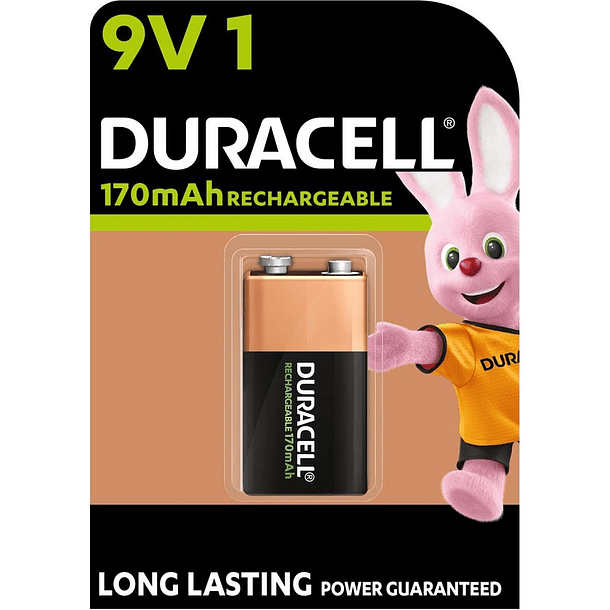 Pilha Recarregável 9V 170mAh Ni-Mh - DURACELL 