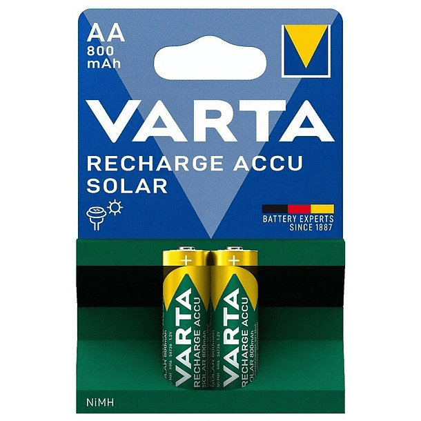 Blister 2x Pilhas Recarregáveis AA (Mignon) 800mAh - VARTA 