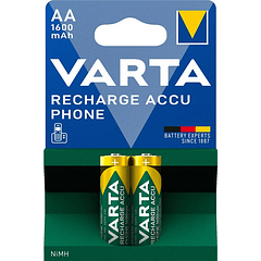 Blister 2x Pilhas Recarregáveis AA 1600mAh - VARTA