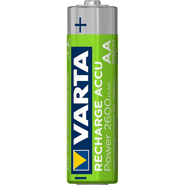 Blister 4x Pilhas Recarregáveis AA (Mignon) 2600mAh - VARTA 2