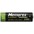 Blister 4 Pilhas Recarregáveis 1,2V AA Ni-Mh 2100mAh - MEMOREX 2