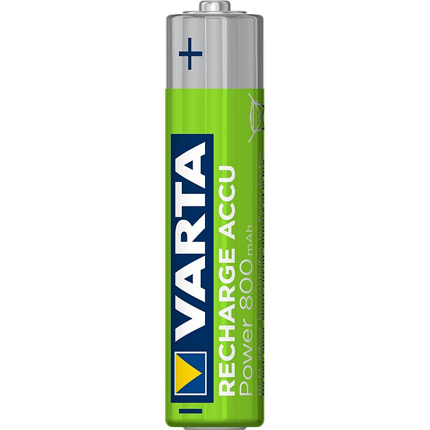 Blister 2x Pilhas Recarregáveis AAA (Micro) 800mAh - VARTA 2