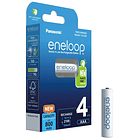 Blister 4 Pilhas Recarregáveis AAA 1,2V 800mAh eneloop - PANASONIC 1
