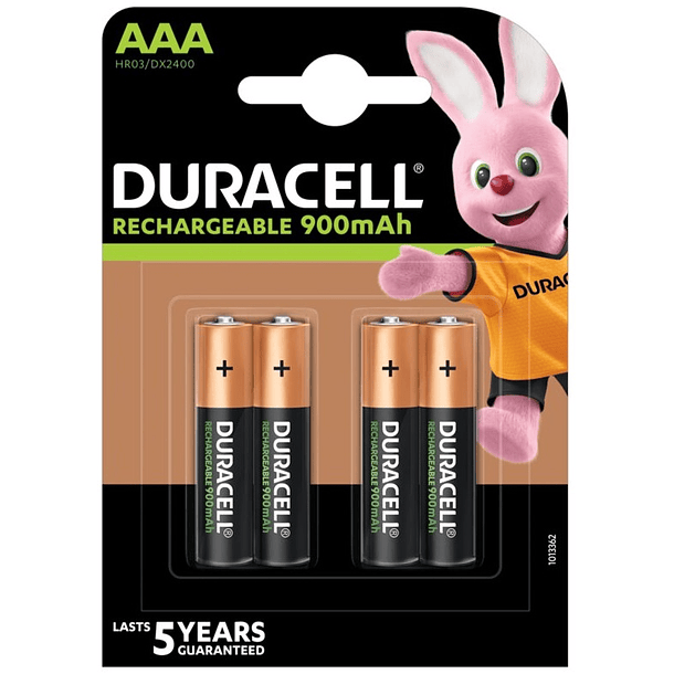 Blister 4 Pilhas Recarregáveis 1,2V 850mAh Ni-Mh - AAA - DURACELL 