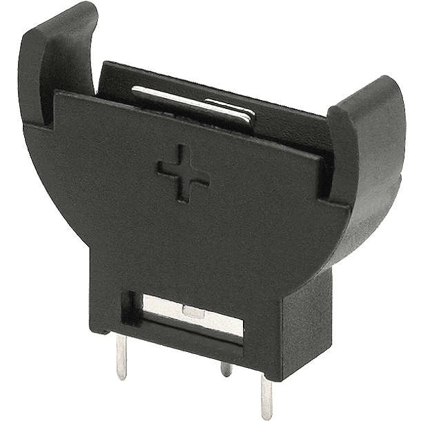 Suporte de Pilha Botão CR2032 Vertical p/ C.I. 