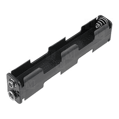 Suporte p/ 4 Pilhas AA - LR06 (Snap 9V)