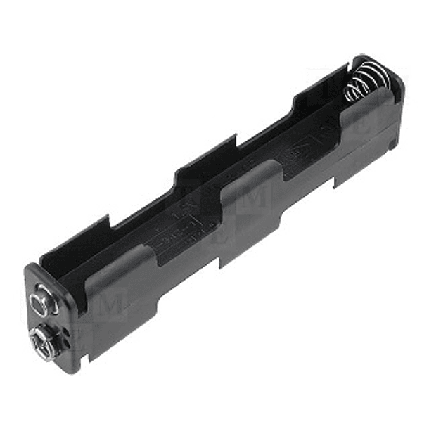 Suporte p/ 4 Pilhas AA - LR06 (Snap 9V) 