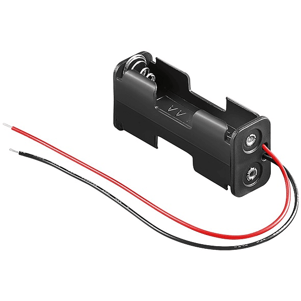Suporte 2 Pilhas AA - R6 c/ Fios 