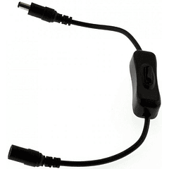 Cabo DC 5,5/2,1 (Macho/Femea) c/ Interruptor