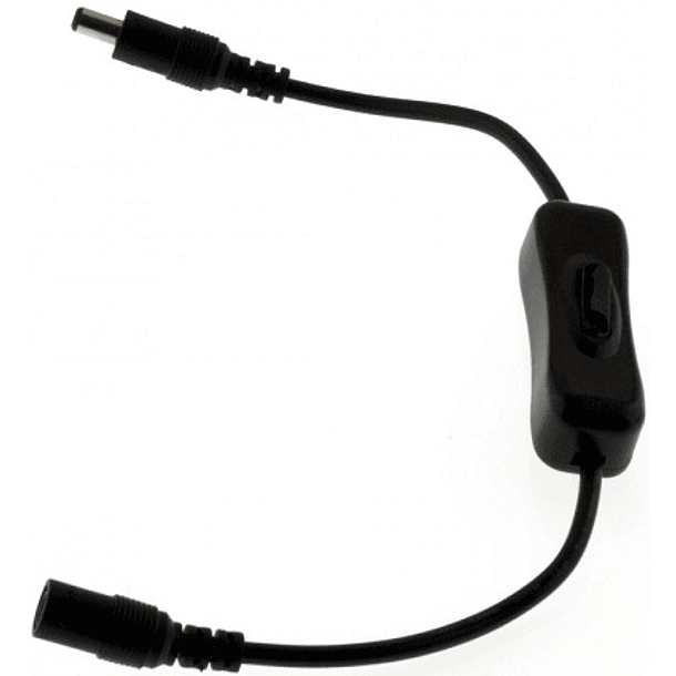 Cabo DC 5,5/2,1 (Macho/Femea) c/ Interruptor 